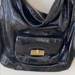 Vintage patent leather Coach crossbody